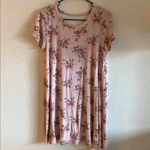 Floral pink Dress